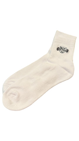 PHL Logo White Ankle Socks