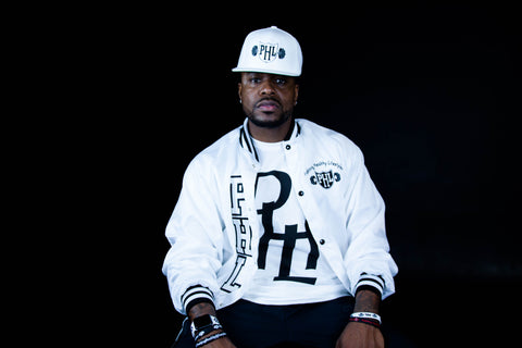 PHL Baseball Jacket (White/Black)